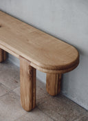The Travessa Bench by JUNTO, a bespoke furniture highlight from Lisbon Design Week, shown in a Natural Matt Oil finish.